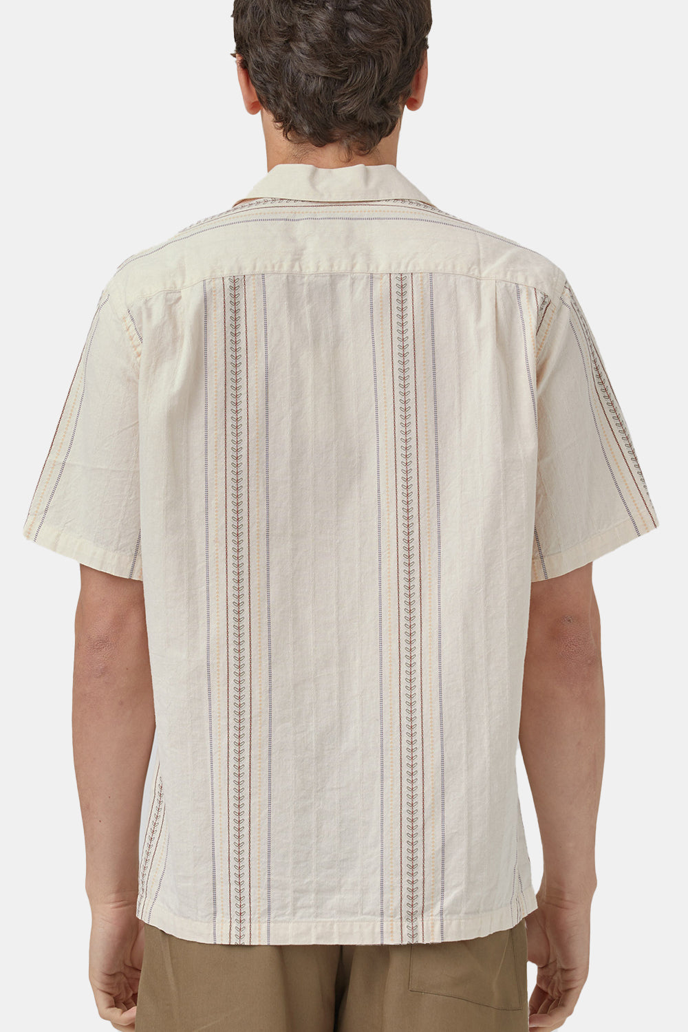 Portuguese Flannel Tapestry Shirt (Ecru) | Number Six