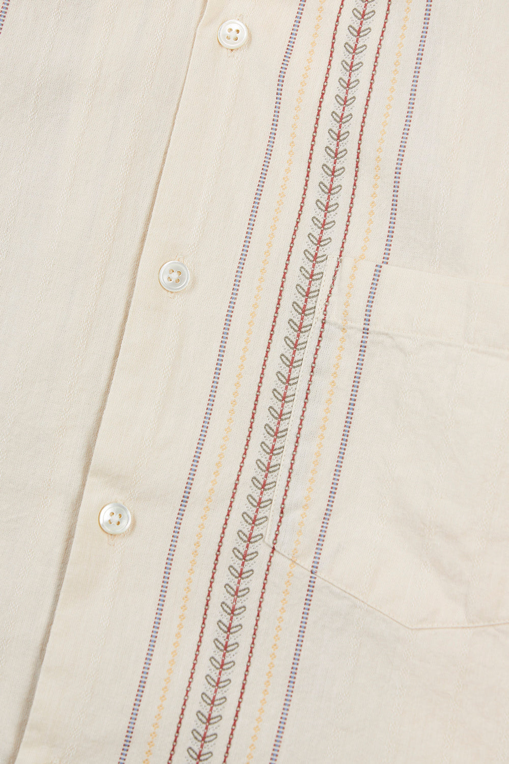 Portuguese Flannel Tapestry Shirt (Ecru) | Number Six