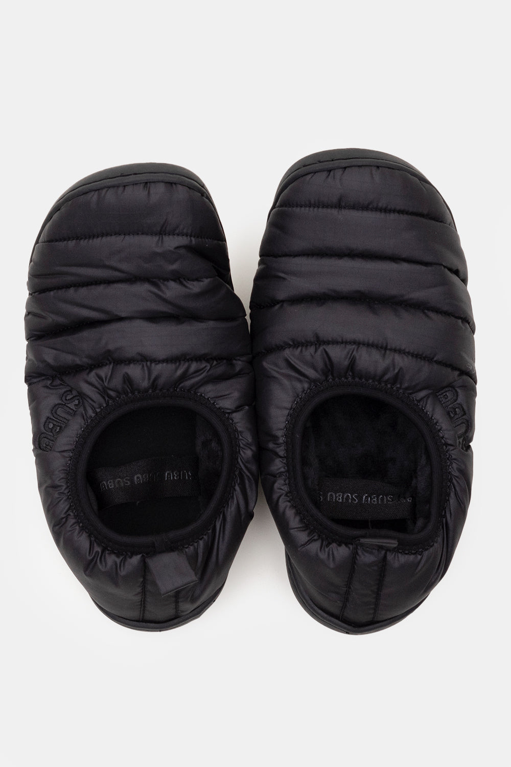 SUBU Indoor Outdoor Packable Slippers (Gloss Black) | Number Six